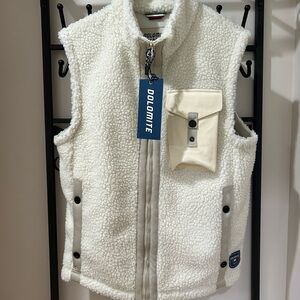 Dolomite Men’s Expedition Polar 2 Fleece Vest, Willow White, Large, New with Tag